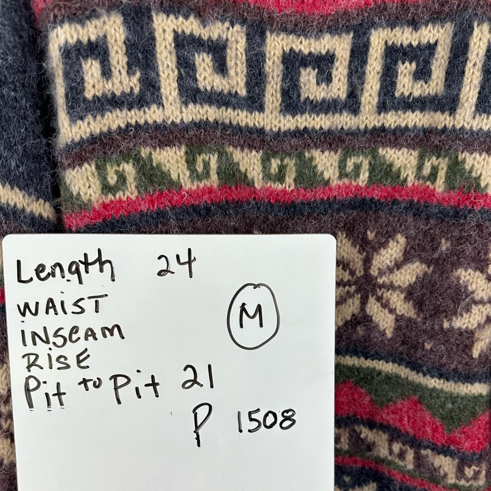 Peruvian Trading Company Made In Peru Button Cardigan Sweater Medium - Picture 5 of 5